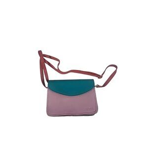 Soruka Leather Bag Purple Blue Crossbody Purse Multicolor Recycled Leather